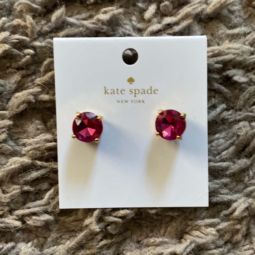 Pink Kate Spade earrings